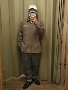 「BEN DAVIS（ベンデイビス）のアイテム（キャップ）」を使った、iuriurさん（メンズ・175cm）の冬コーディネート