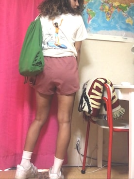 「HLNA（エイチエルエヌエー）のアイテム」を使った、anitaさん（レディース・153cm）の夏コーディネート