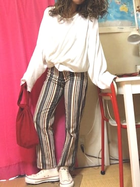 「Afends（アフェンズ）のアイテム（パンツ）」を使った、anitaさん（レディース・153cm）の夏コーディネート