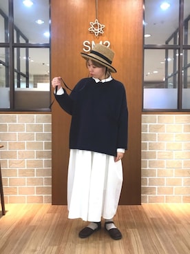 「TSUHARU by Samansa Mos2（ツハルバイサマンサモスモス）のアイテム（シャツワンピース）」を使った、itoさん（レディース・160cm）の冬コーディネート