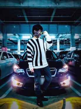 「GU（ジーユー）のアイテム（カーゴパンツ、グレー系）」を使った、SHOさん（メンズ・176cm・20代）の春コーディネート