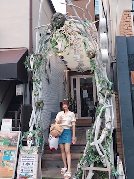 「Another Edition（アナザーエディション）のアイテム（スリッポン）」を使った、YukiaCarさん（レディース・160cm）の春コーディネート