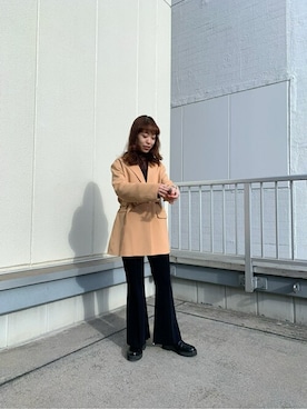 「#ジャケット」｜「アイテム（ジャケット/アウター）」を使った、A.JYOさん（レディース・157cm）の冬コーディネート
