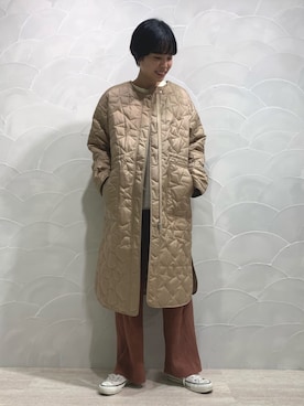 「CONVERSE TOKYO（コンバーストウキョウ）のアイテム（その他アウター）」を使った、SARINAさん（レディース・168cm）の秋コーディネート