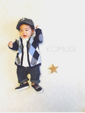 KOMUGIさん（キッズ・70cm）の秋コーディネート