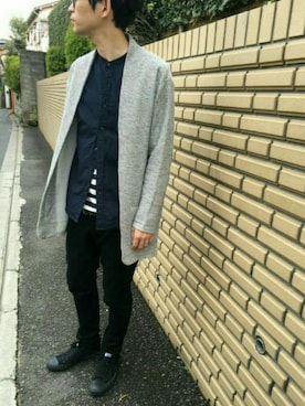 「花見」｜「アイテム（チノパンツ）」を使った、terugeさん（メンズ・178cm）の春コーディネート