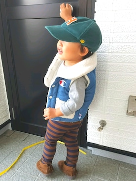 「息子」｜「アイテム（その他）」を使った、sugarさん（レディース・164cm）の秋コーディネート