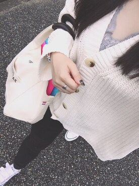 「GLOBAL WORK（グローバルワーク）のフェルトナカオレＨＡＴ/565115（ハット）」を使った、A-rinさん（レディース・152cm）の秋コーディネート