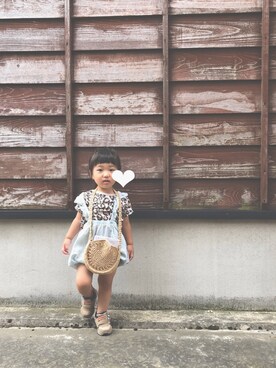 「next（next）のアイテム（オールインワン・サロペット）」を使った、Mさん（キッズ・90cm）の夏コーディネート