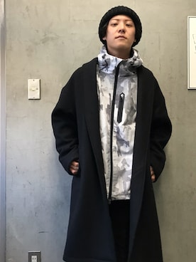「GOSTAR DE FUGA（ゴスタール ジフーガ）のアイテム（その他アウター）」を使った、GOSTARDEFUGA_RYOSUKEさん（メンズ・170cm）の冬コーディネート