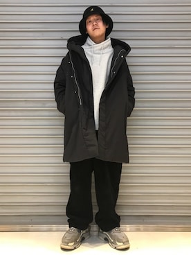 「GOSTAR DE FUGA（ゴスタール ジフーガ）のアイテム（ジャケット/アウター）」を使った、GOSTARDEFUGA_RYOSUKEさん（メンズ・170cm）の冬コーディネート