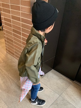 「Abercrombie&Fitch（アバークロンビーアンドフィッチ）のアイテム」を使った、2kidscodeさん（キッズ・110cm）の秋コーディネート