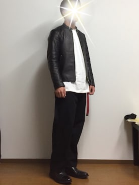 「semantic design（セマンティックデザイン）のアイテム（シューズ）」を使った、けんたろうさん（メンズ・171cm）の冬コーディネート