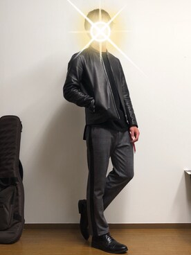 「semantic design（セマンティックデザイン）のアイテム（シューズ）」を使った、けんたろうさん（メンズ・171cm）の春コーディネート