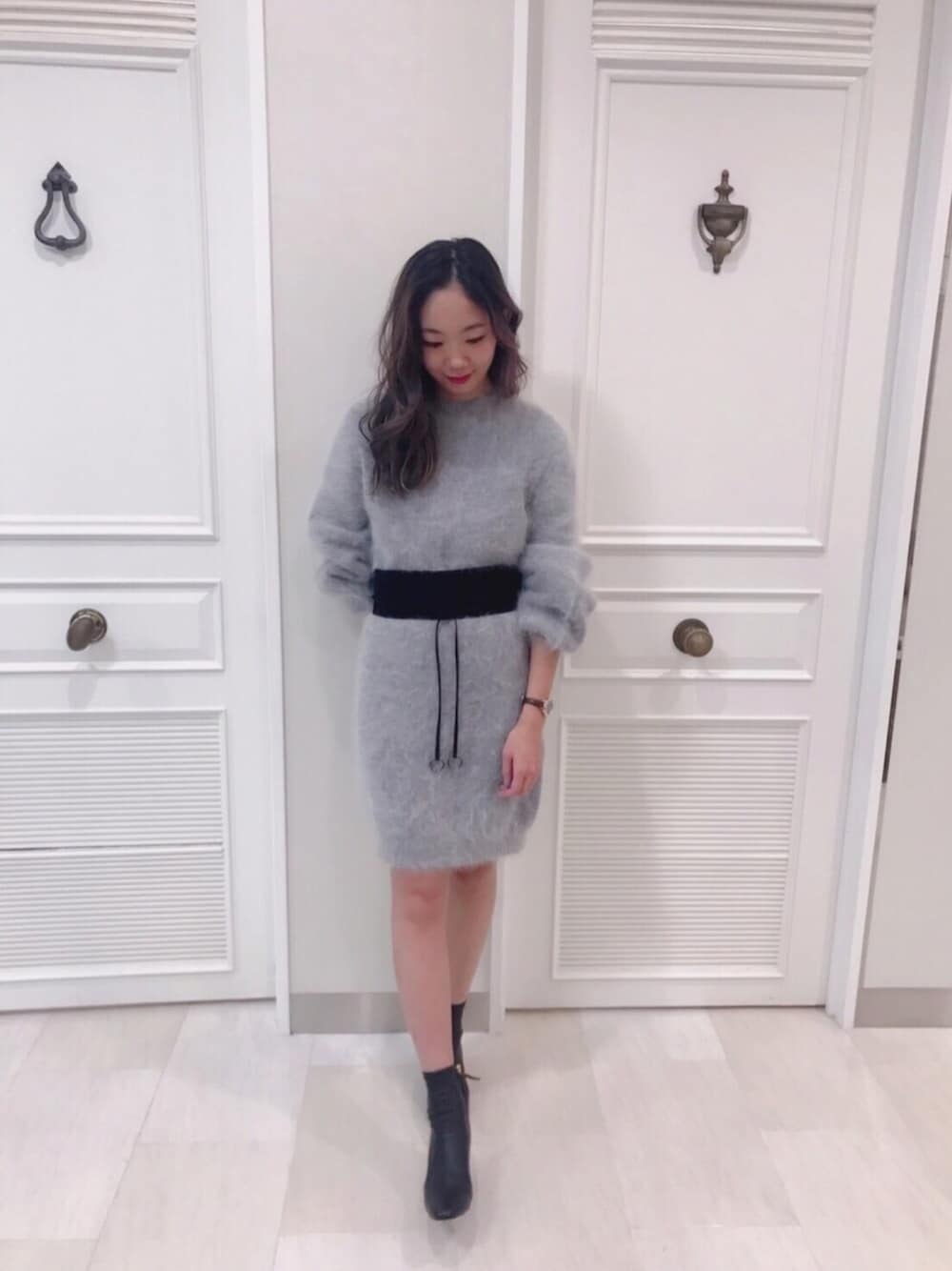 JILL STUART（ジルスチュアート）の「マリーアンゴラニットワンピース 