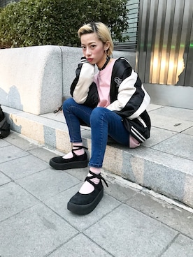 「OVERLORDのアイテム」を使った、Minima 蕭さん（レディース・155cm）の夏コーディネート