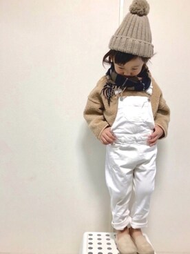 「秋サロペ2018たけのこ派」｜sTm.I✪⍟さん（キッズ・100cm）の秋コーディネート