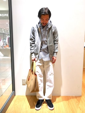 「HAVERSACK（ハバーザック）のアイテム」を使った、naoyakatoさん（メンズ・167cm）の春コーディネート