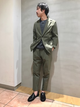 「CHAMULA（チャムラ）のアイテム」を使った、naoyakatoさん（メンズ・167cm）の春コーディネート