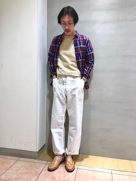 「CHAMULA（チャムラ）のアイテム」を使った、naoyakatoさん（メンズ・167cm）の春コーディネート