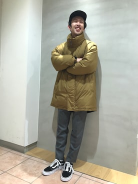 「KIJIMA TAKAYUKI」｜「アイテム（ダウンジャケット/コート）」を使った、naoyakatoさん（メンズ・167cm）の秋コーディネート
