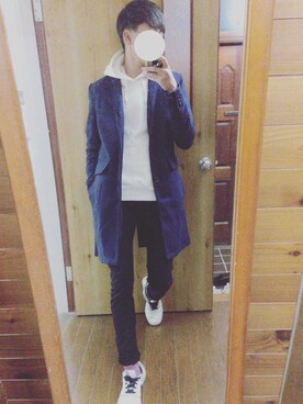 「improves（インプローブス）のアイテム（チェスターコート）」を使った、ヨハン)さん（メンズ・166cm）の秋コーディネート