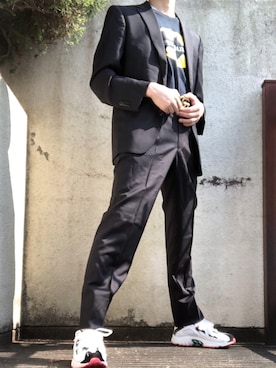 「BATMAN（バットマン）のアイテム」を使った、ヨハン)さん（メンズ・169cm）の春コーディネート