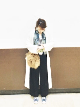 mさん（レディース・151cm）の冬コーディネート