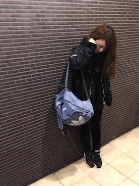 「URBAN RESEARCH（アーバンリサーチ）のアイテム（MA-1）」を使った、mさん（レディース・151cm）の冬コーディネート