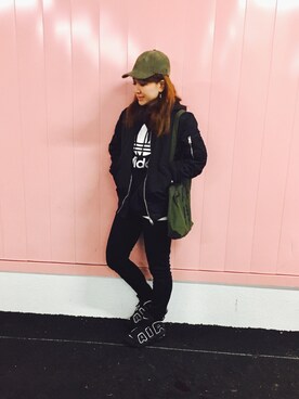 「URBAN RESEARCH（アーバンリサーチ）のアイテム（MA-1）」を使った、mさん（レディース・151cm）の春コーディネート