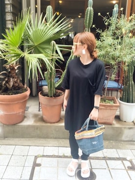 「WILDFOX（ワイルドフォックス）のアイテム」を使った、mさん（レディース・151cm）の夏コーディネート