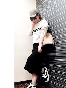 「Marc by Marc Jacobs（マークバイマークジェイコブス）のアイテム（ピアス（両耳用））」を使った、mさん（レディース・151cm）の秋コーディネート