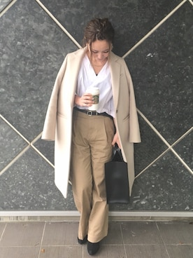 「デンハム」｜「アイテム（アクセサリー）」を使った、mさん（レディース・151cm）の冬コーディネート