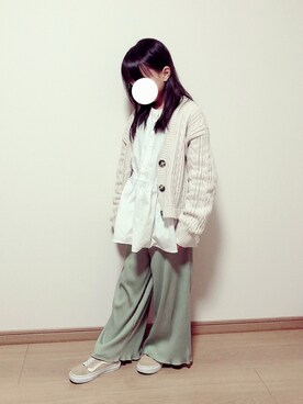 「むすめコーデ」｜「アイテム（パンツ）」を使った、hanaoさん（キッズ・130cm）の春コーディネート