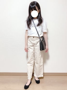 「アイテム（バレエシューズ）」を使った、hanaoさん（キッズ・130cm）の春コーディネート