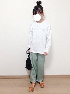 「アイテム（サンダル）」を使った、hanaoさん（キッズ・130cm）の春コーディネート