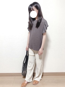 「アイテム（サンダル）」を使った、hanaoさん（キッズ・131cm）の春コーディネート