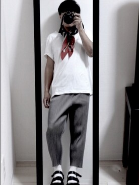 Dr Martens ドクターマーチン のビーチサンダルを使ったメンズ人気ファッションコーディネート Wear