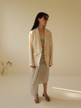 「tibi（ティビ）のアイテム」を使った、许莹さん（レディース・165cm）の夏コーディネート