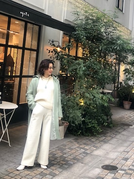 「&. NOSTALGIA（アンドドットノスタルジア）のアイテム（その他アウター）」を使った、stylist_morookaさん（レディース・157cm）の冬コーディネート