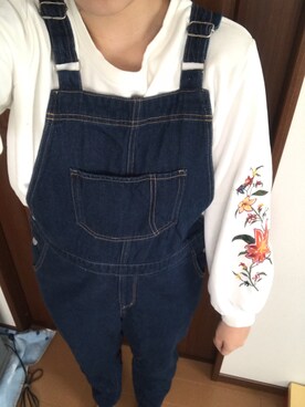 「SEVENDAYS=SUNDAY（セブンデイズサンデイ）のアイテム（オールインワン・サロペット）」を使った、chiiiさん（レディース・162cm）の春コーディネート