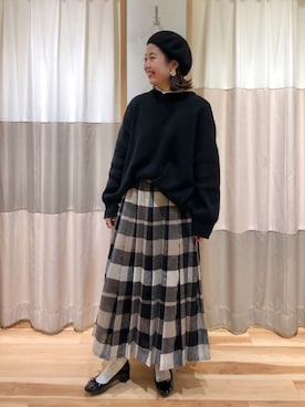 🍣ナ ナ コ🍣さん(レディース・156cm)の冬コーディネート