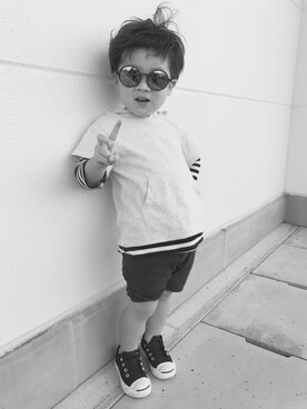 「ノーティードッグ」｜AK★ブラザーズさん（キッズ・100cm）の秋コーディネート