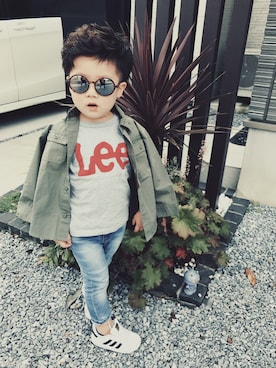 「ノーティードッグ」｜AK★ブラザーズさん（キッズ・100cm）の秋コーディネート