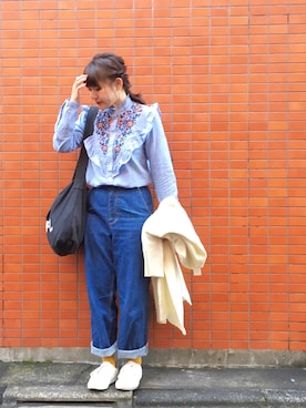 かほこ。さん（レディース・161cm）の冬コーディネート