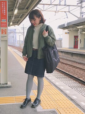 かほこ。さん（レディース・161cm）の冬コーディネート