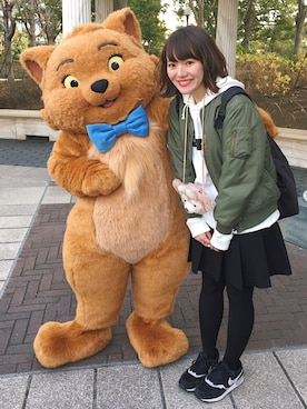 「YAKPAK（ヤックパック）のアイテム」を使った、かほこ。さん（レディース・161cm）の冬コーディネート