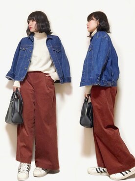 かほこ。さん（レディース・161cm）の春コーディネート