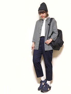 「YAKPAK（ヤックパック）のアイテム」を使った、かほこ。さん（レディース・161cm）の春コーディネート