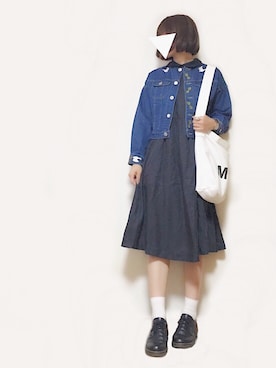 かほこ。さん（レディース・161cm）の春コーディネート